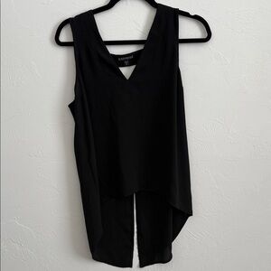 Express V-Neck Black Tank Top 07